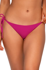 Front view of Swim Systems Magenta McKenna Tie Side Bottom