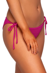 Side view of Swim Systems Magenta McKenna Tie Side Bottom