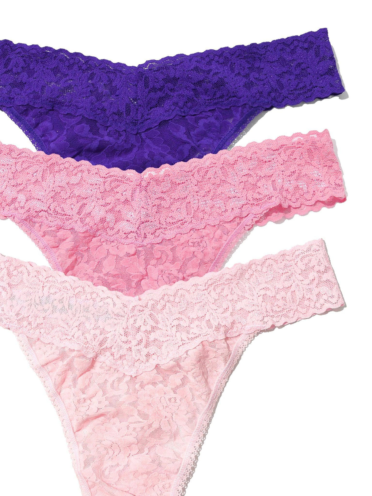 3 Pack Signature Lace® Original Rise Thongs