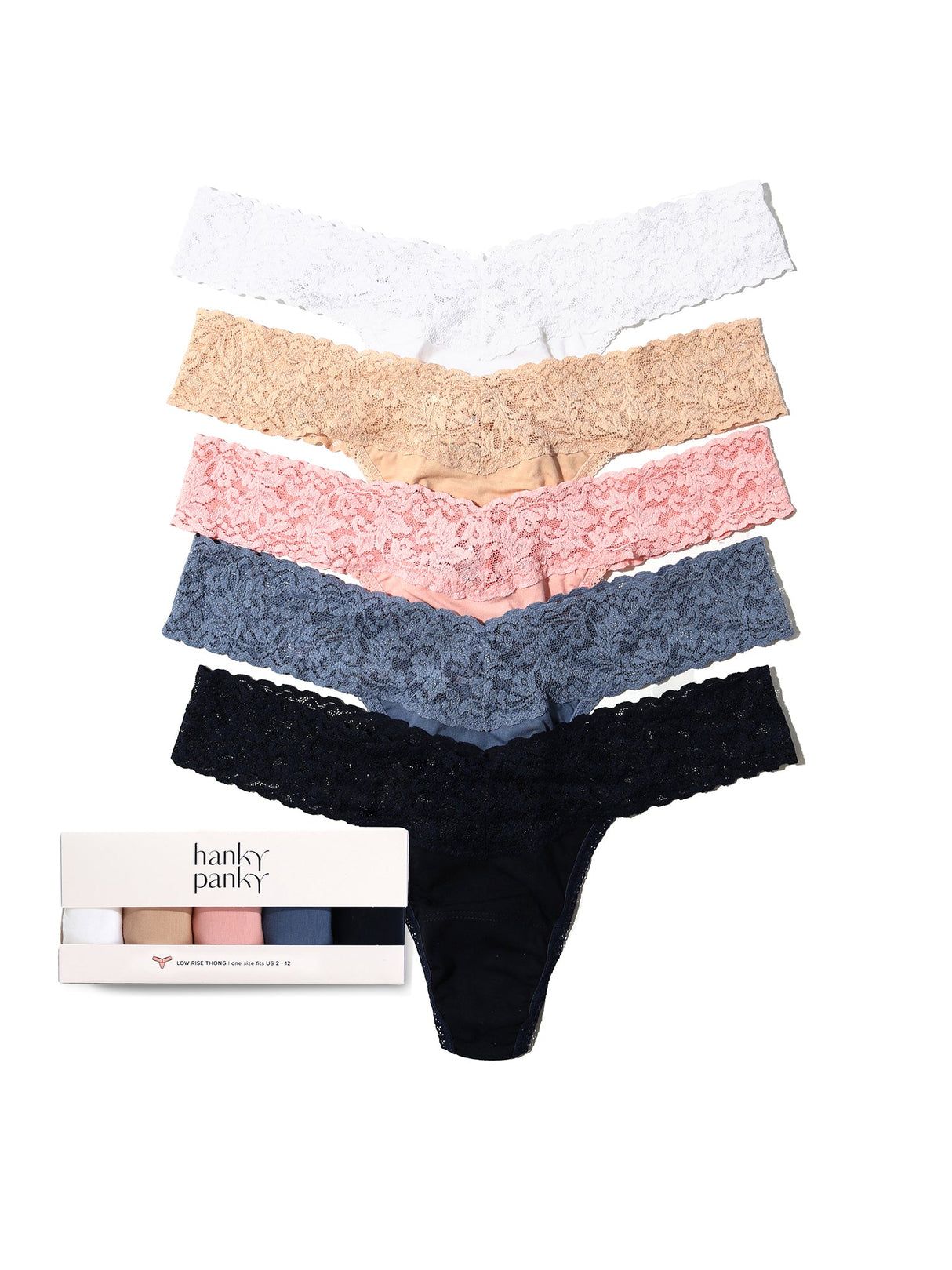 Cotton 5 Pack Low Rise Thongs