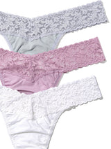 Holiday 3 Pack Supima® Cotton Low Rise Thongs