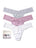 Holiday 3 Pack Supima® Cotton Low Rise Thongs