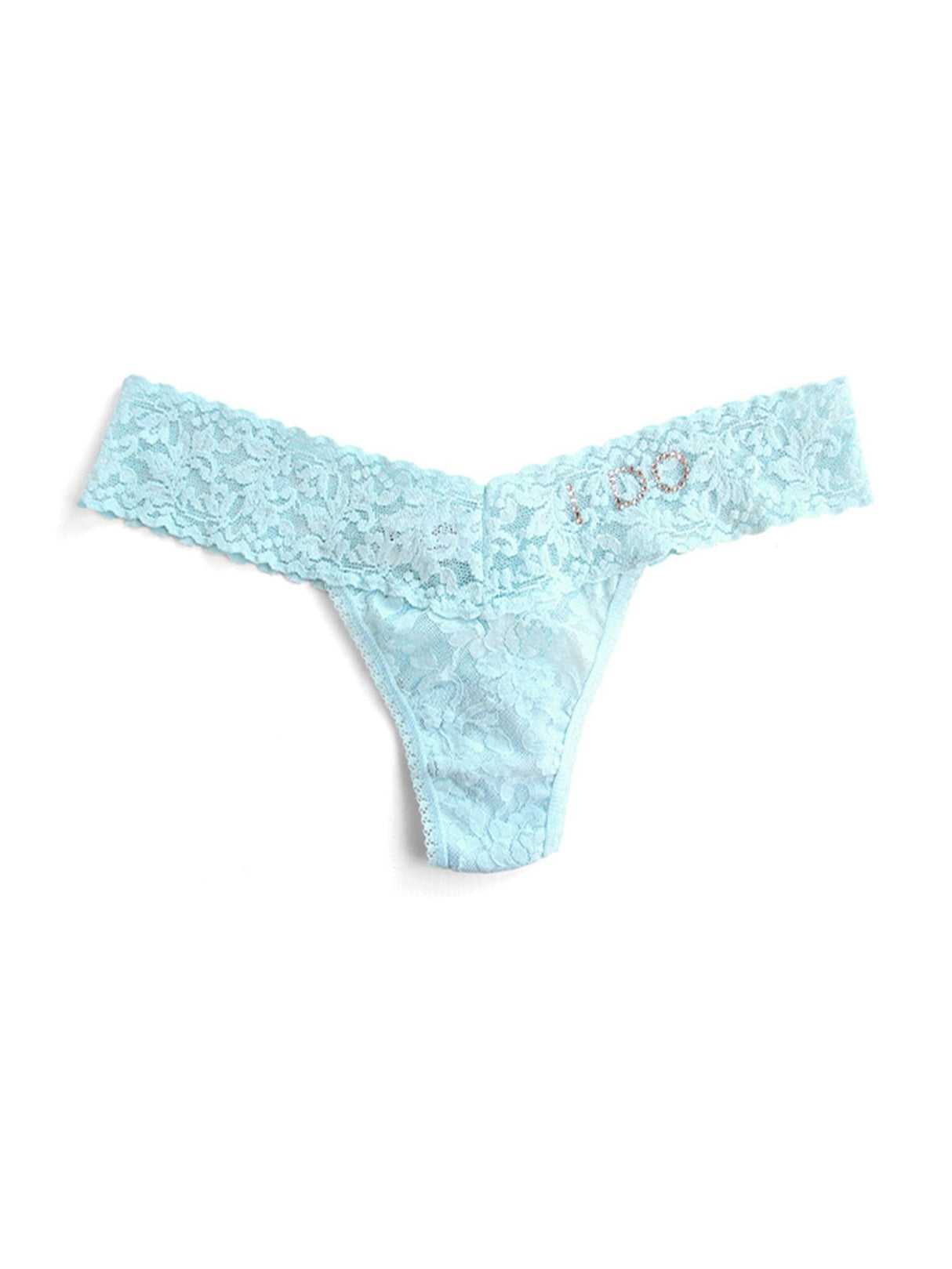 I Do Crystal Signature Lace Low Rise Thong