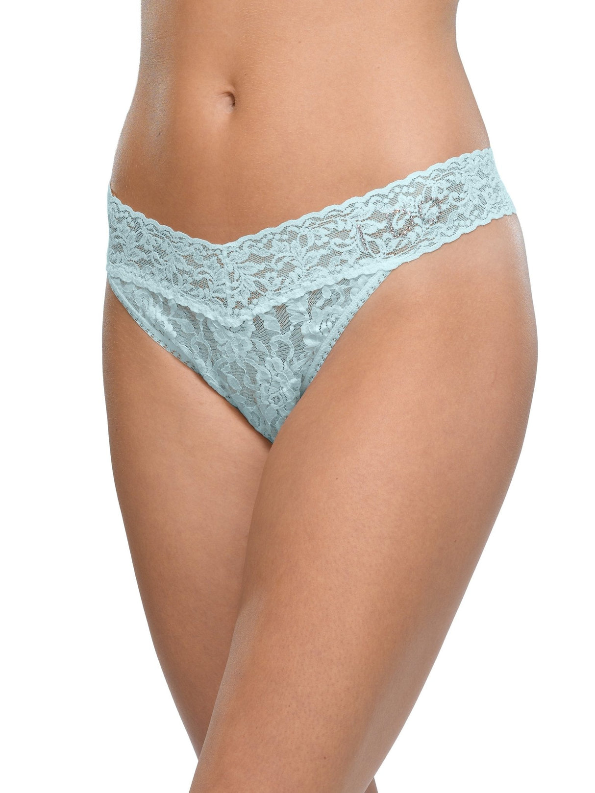 I Do Crystal Signature Lace Original Rise Thong