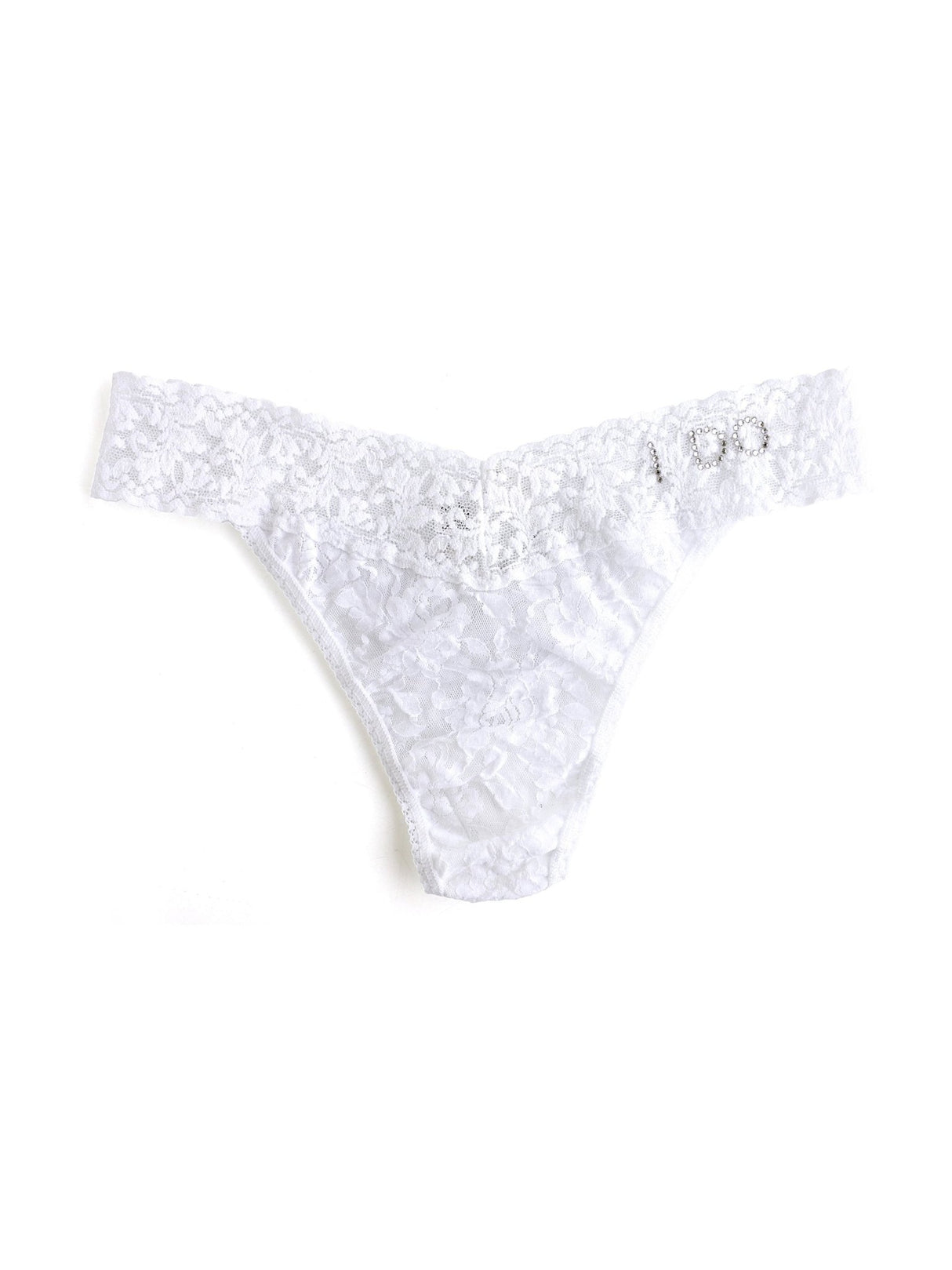 I Do Crystal Signature Lace Original Rise Thong