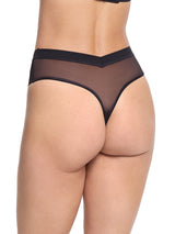 Mesh High Cut Thong