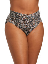 Plus Size Printed Retro V-Kini