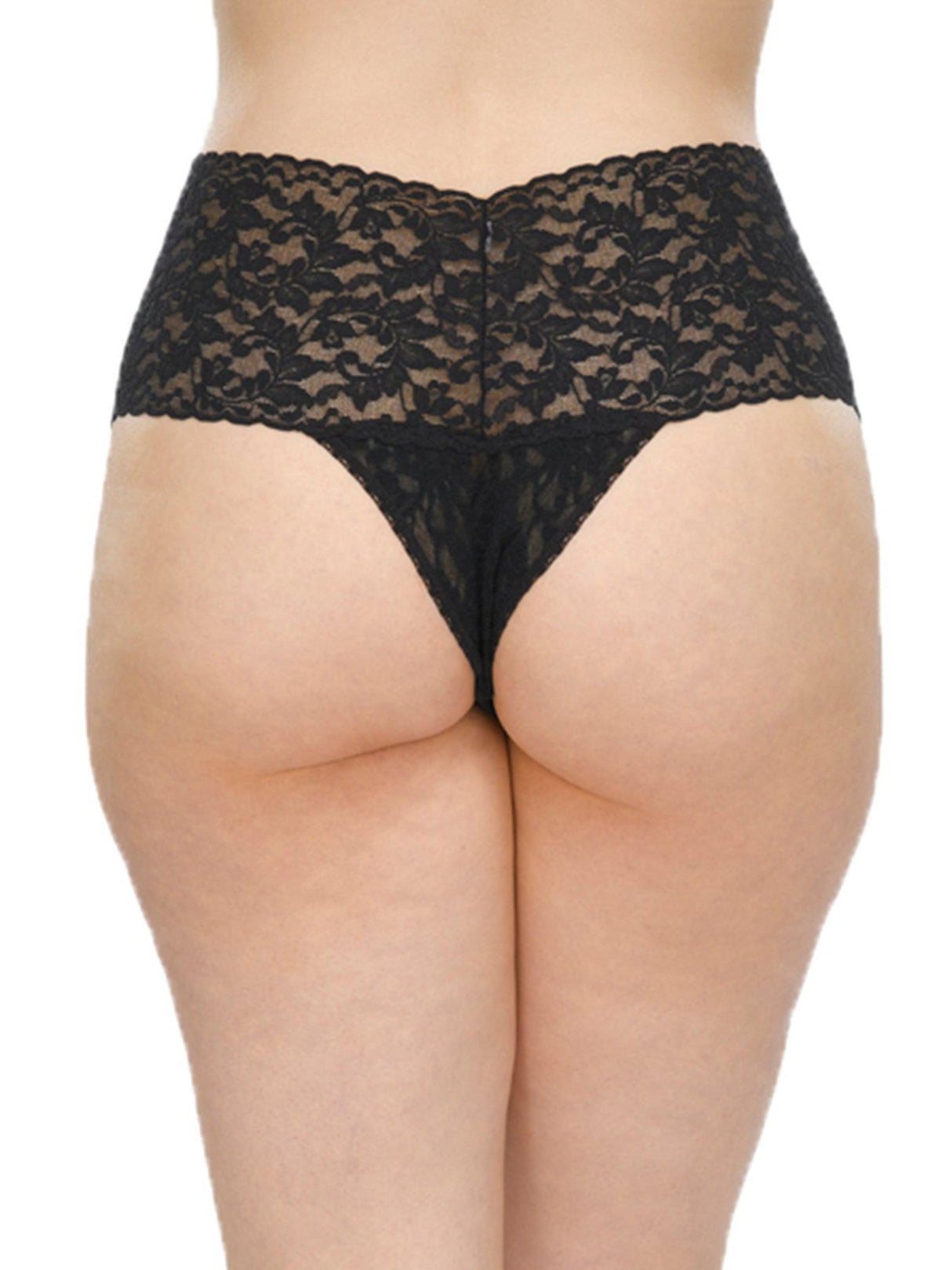 Plus Size Retro Lace Thong