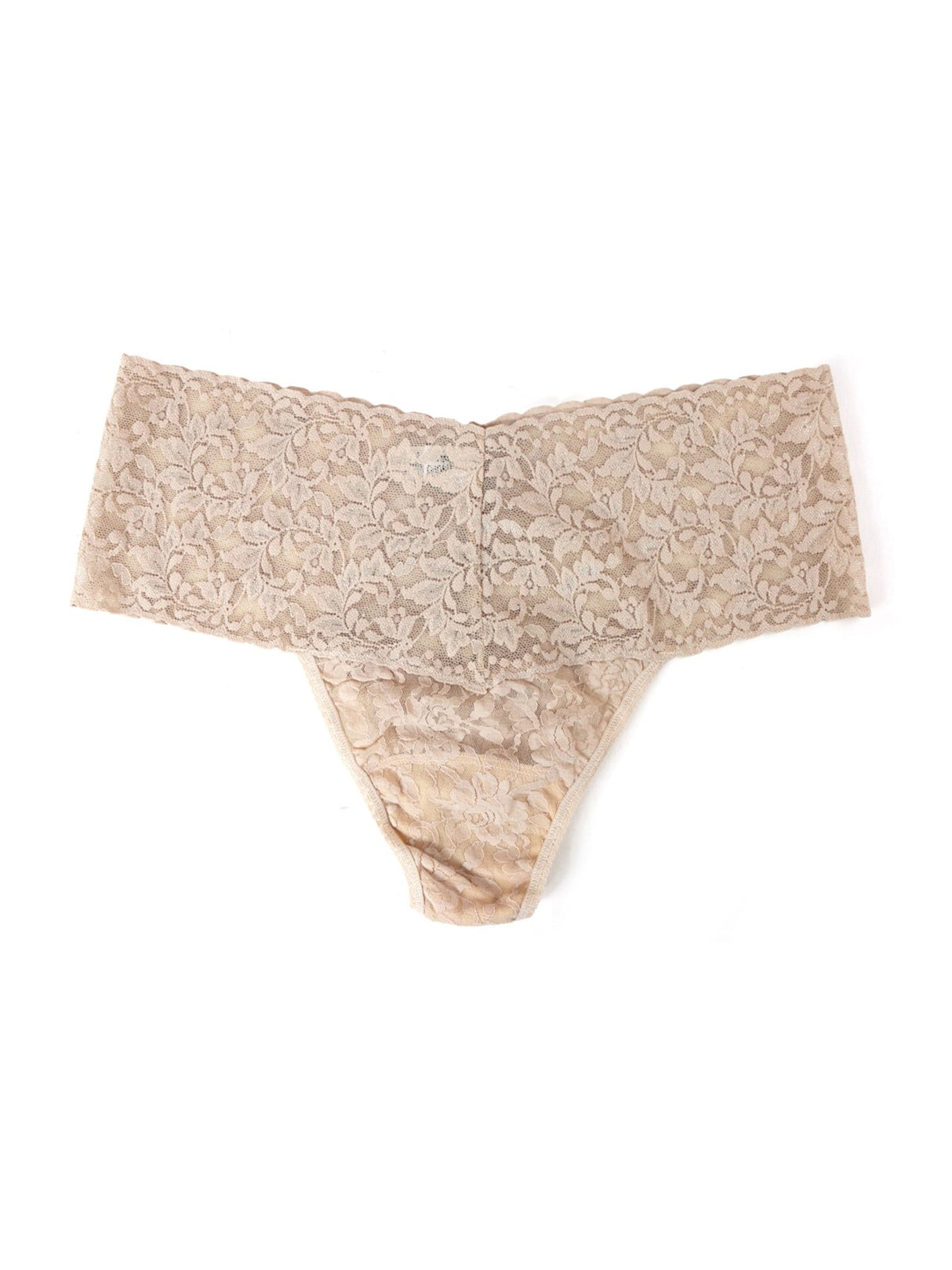 Plus Size Retro Lace Thong