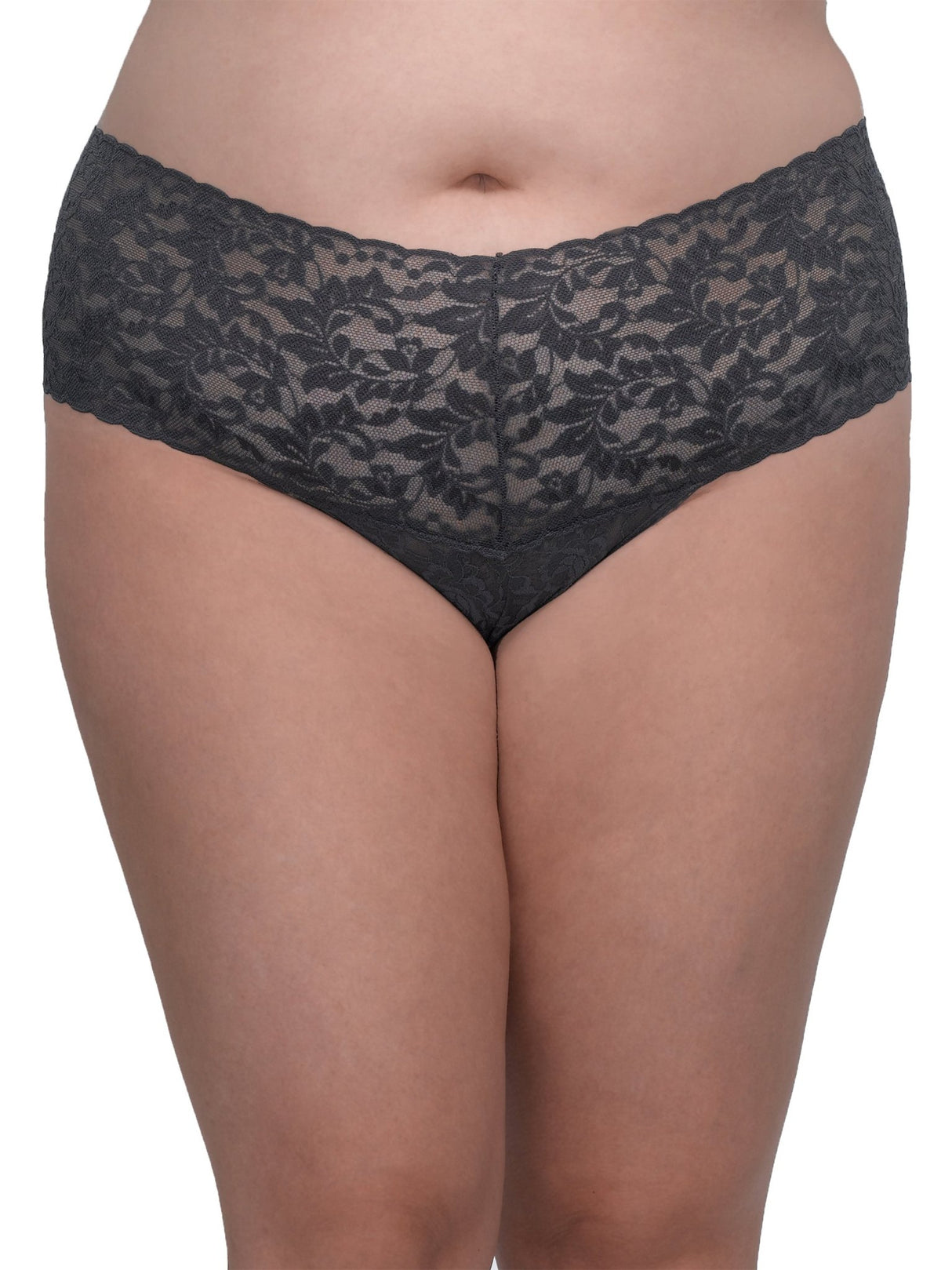 Plus Size Retro Lace Thong