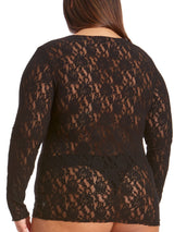 Plus Size Signature Lace Long Sleeve Top