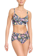 Printed Retro Lace V-Kini