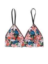 Printed Signature Lace Padded Triangle Bralette