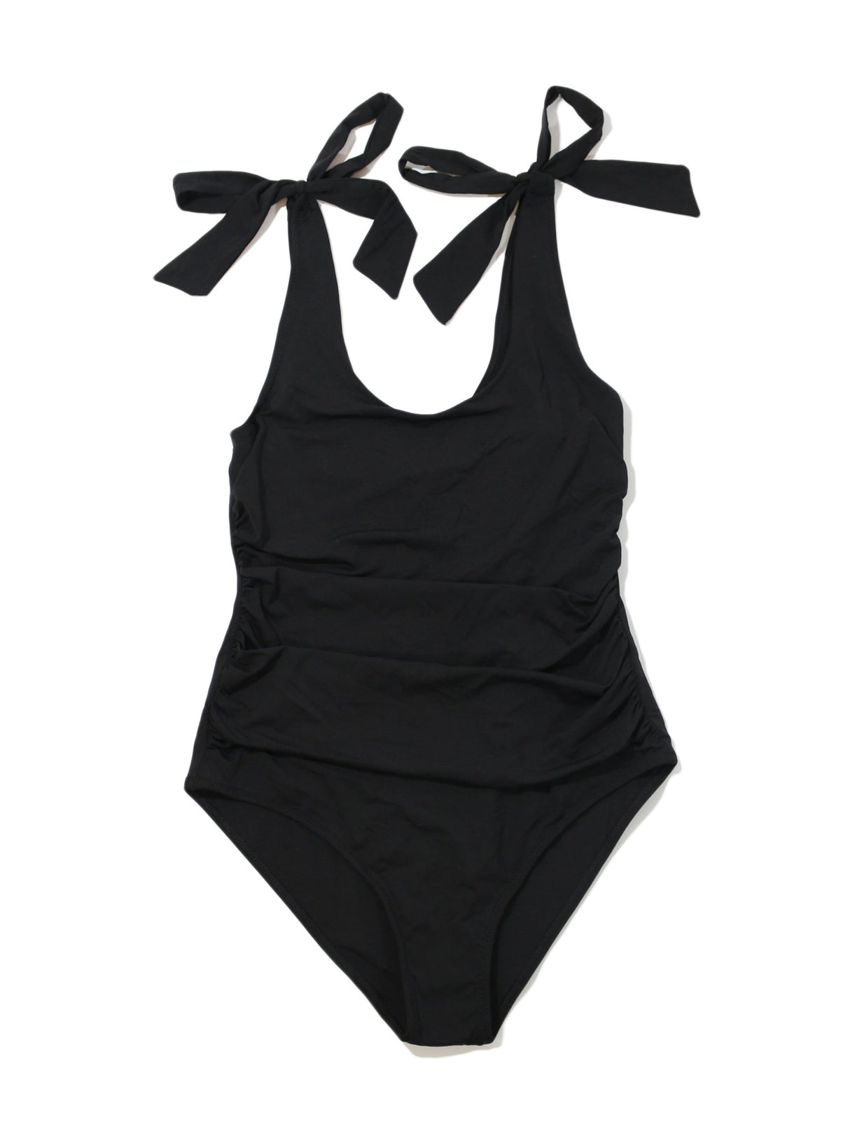 Ruched Bow One Piece Swimsuit