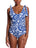 Ruched Bow One Piece Swimsuit