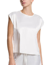 Satin Sleep Cap Sleeve Tee