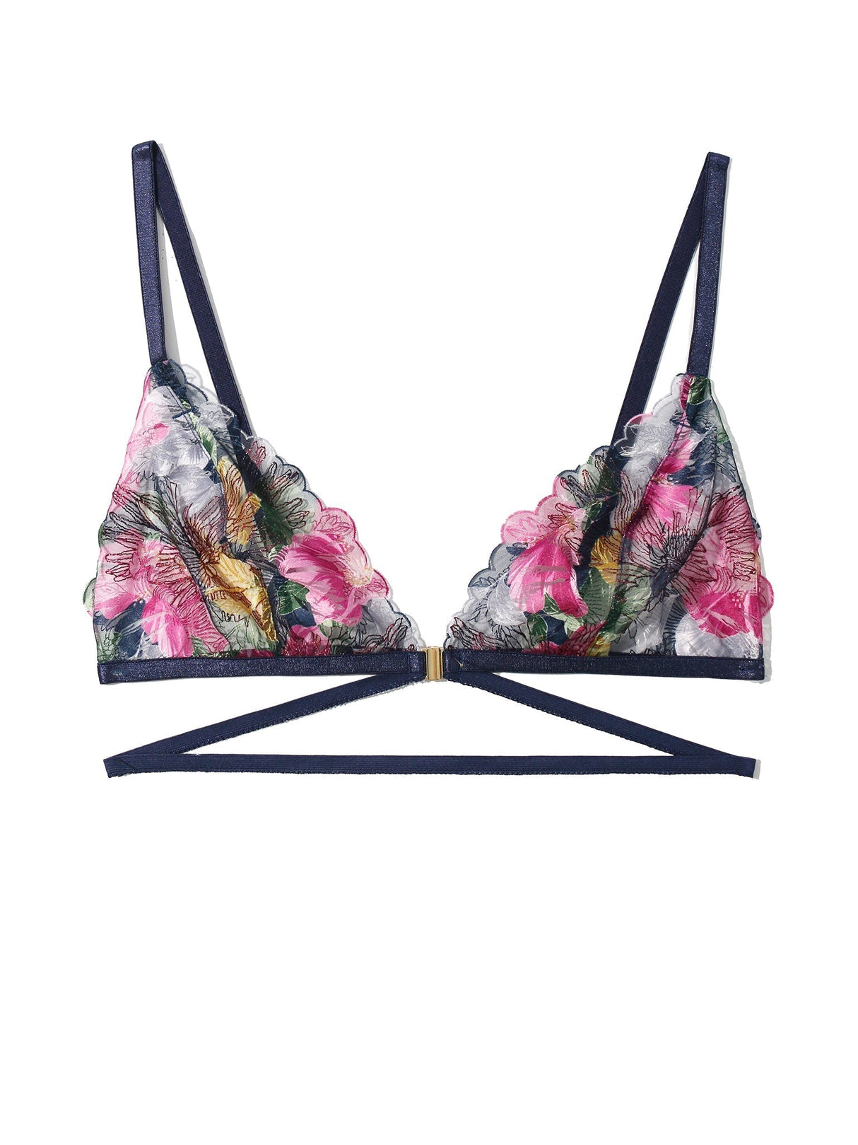 &oh Wildly Blooming Strappy Triangle Bralette