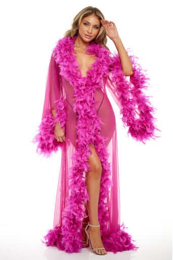 Abby Long Marabou Robe