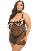 Curvy Kimia Bow Babydoll