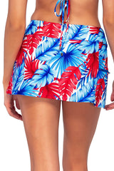 Back view of the Sunsets American Dream Sporty Swim Skirt