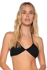 Swim Systems Black Mila Triangle Bikini Top