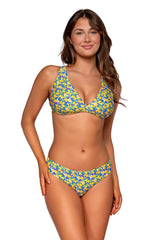 Front view of Swim Systems Limone Hazel Hipster Bottom