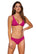 Front view of Swim Systems Magenta Charlotte Top