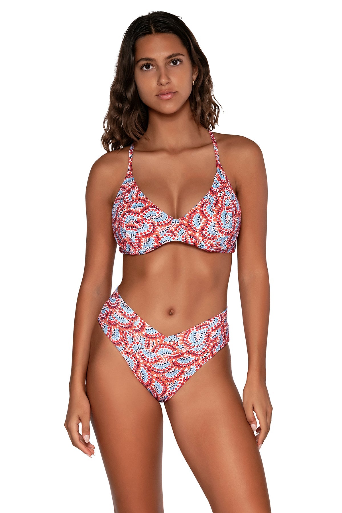 Front view of Swim Systems Good Karma Maya Underwire Top