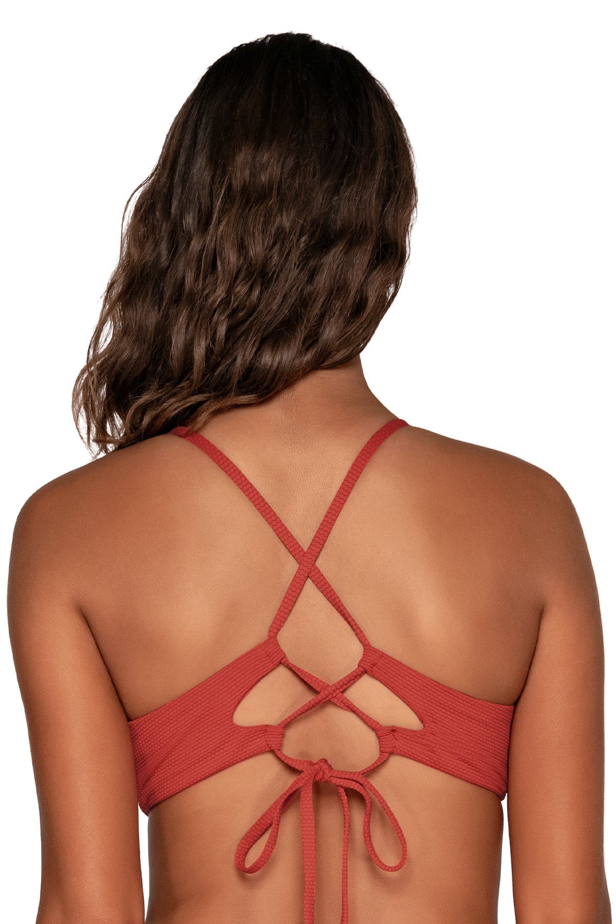 Back view of Swim Systems Cayenne Maya Underwire Top