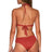 Back view of Swim Systems Cayenne Hazel Hipster Bottom