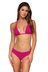 Front view of Swim Systems Magenta Mila Tri Top