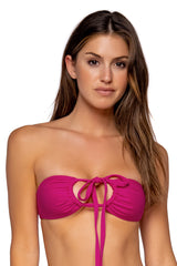 Swim Systems Magenta Mila Triangle Bikini Top