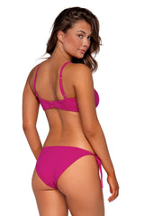 Back view of Swim Systems Magenta Avila Underwire Top