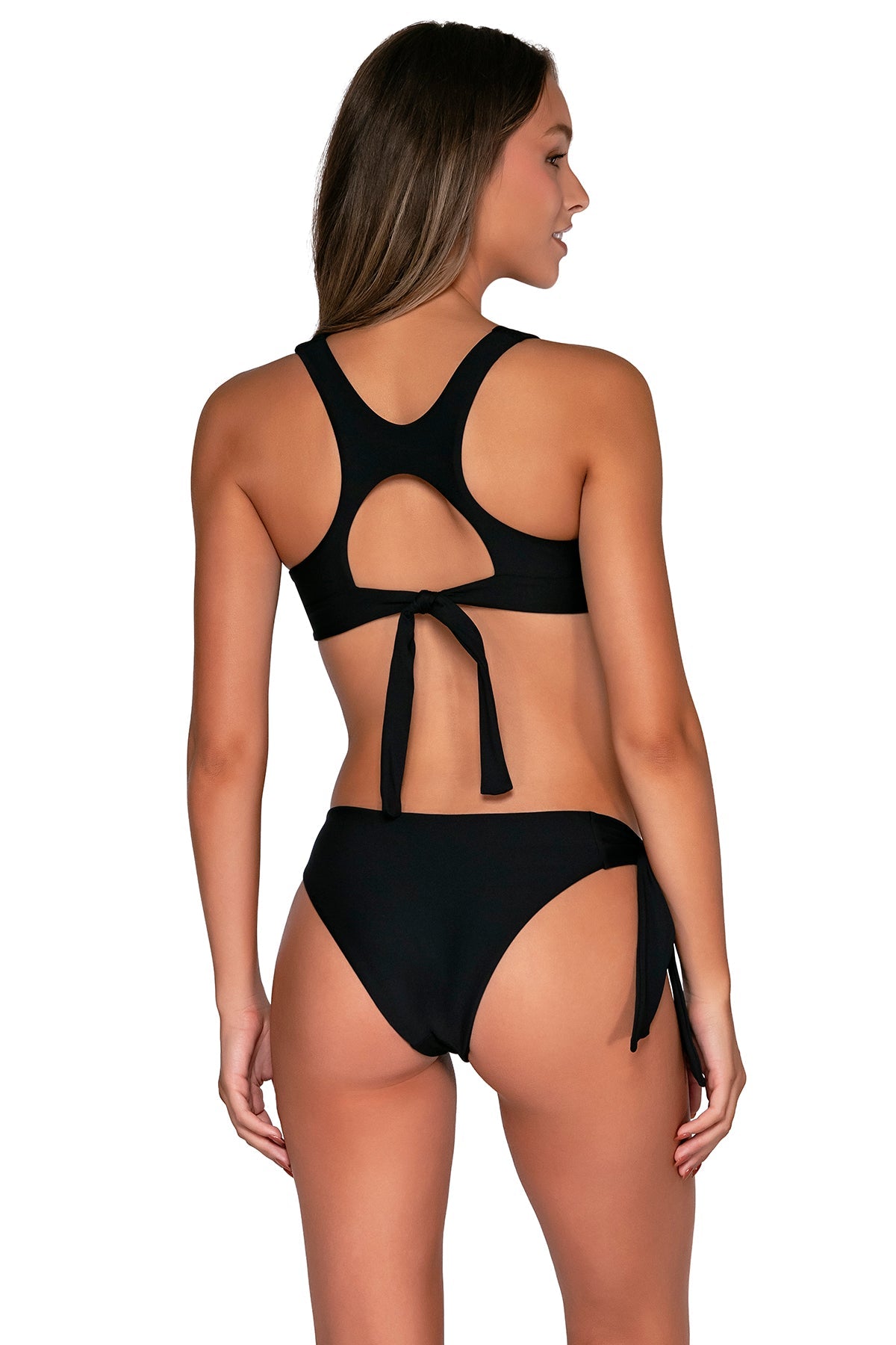 Back view of Swim Systems Black Chelsea Bottom