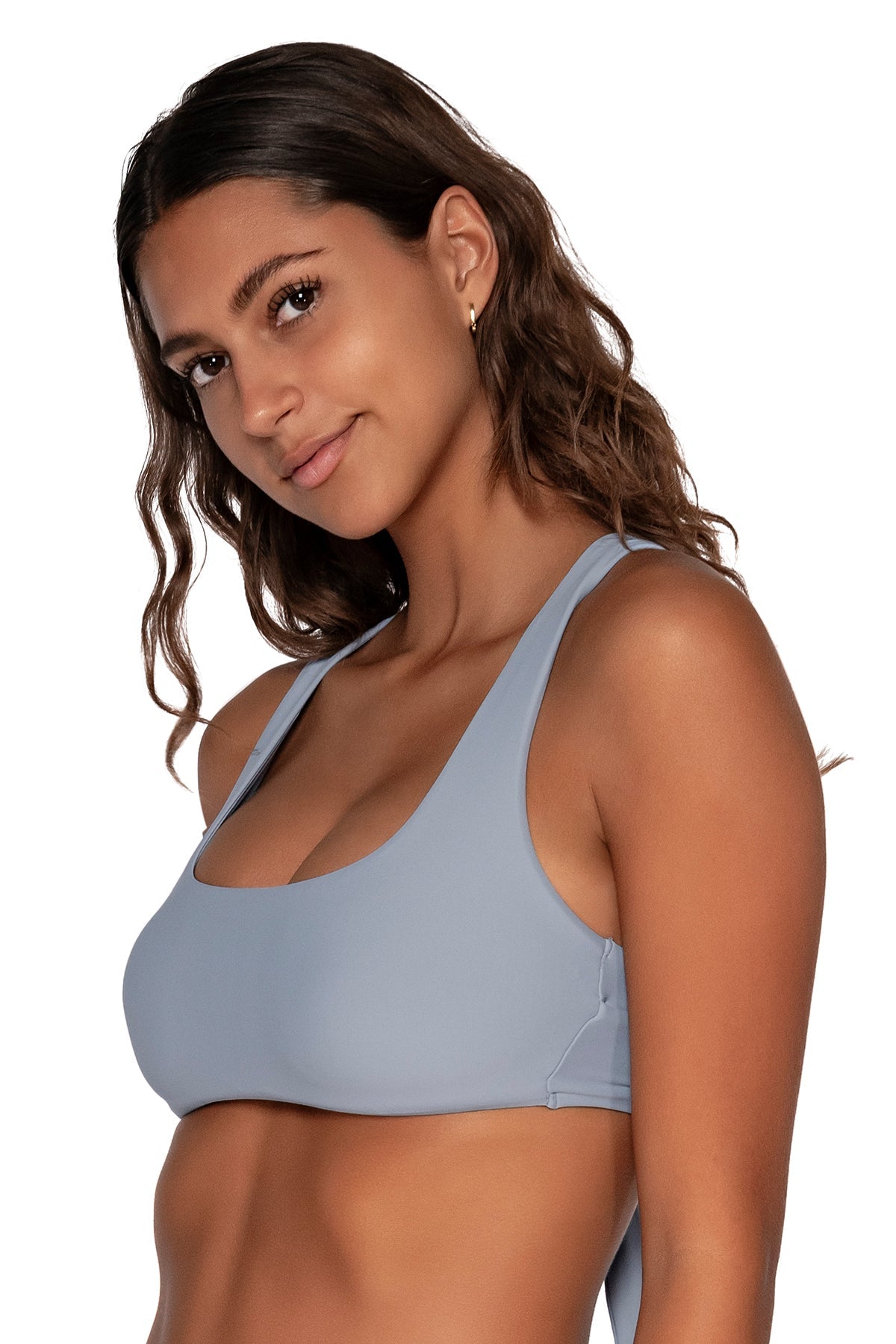 Side view of Swim Systems Monterey Rylee Racerback Top