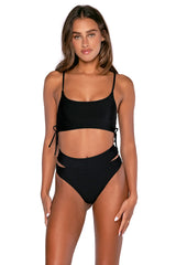 Front view of B Swim Black Out Balboa Bottom