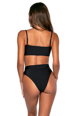 Back view of B Swim Black Out Eloise Top