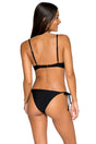 Back view of B Swim Black Out Salty Side Tie