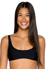 Front view of B Swim Black Out Skye Sport Top