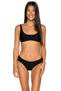 Front view of B Swim Black Out Skye Sport Top