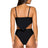 Back view of B Swim Black Out Cove Hi-Waist