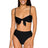 Front view of B Swim Black Out Calypso Top