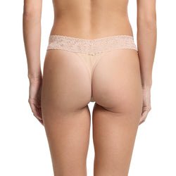 Organic Cotton High Rise Thong Lace Pavia