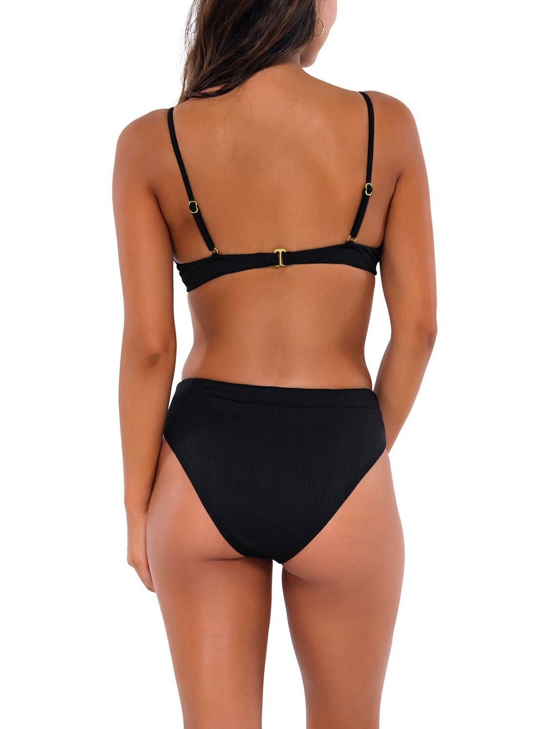 B Swim &quot;Brands,Swimwear&quot; XS / BLABA / L783 B Swim Black Baja Rib Margot Bottom
