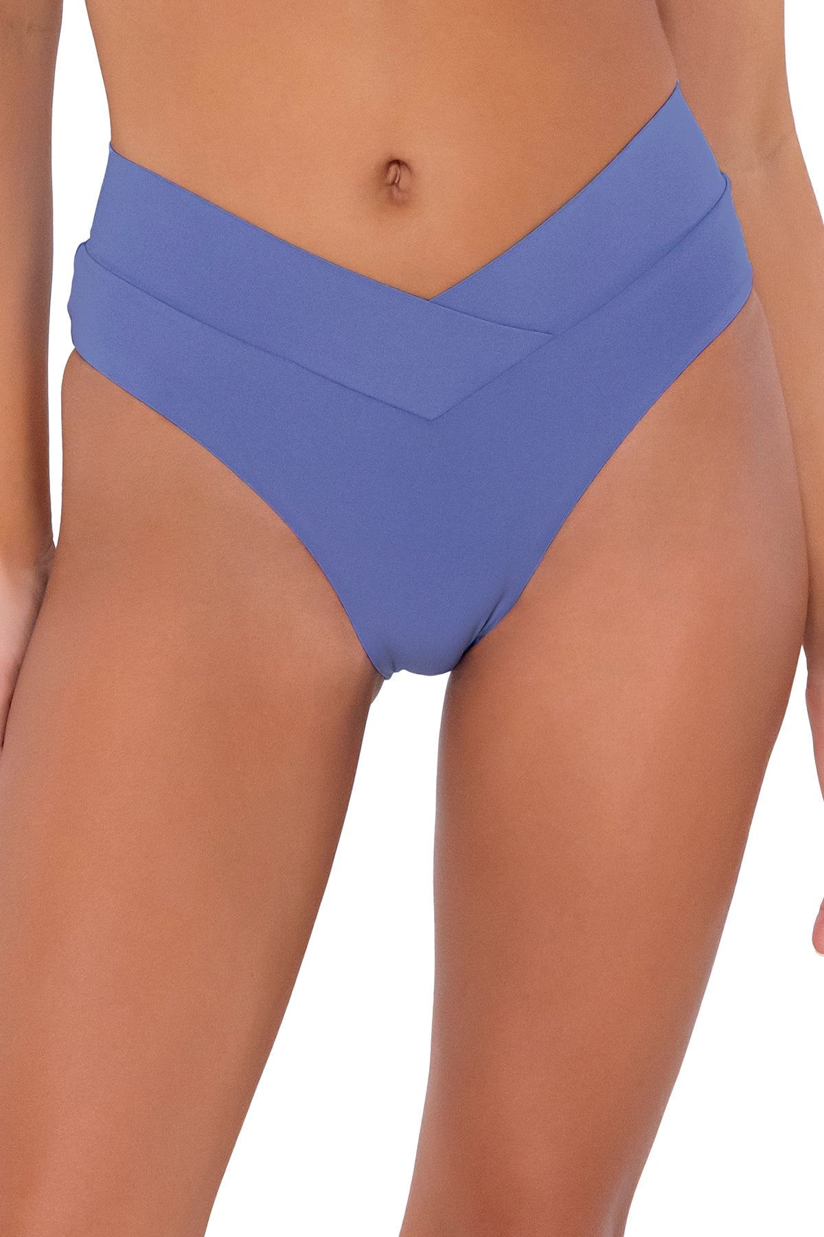 Swim Systems Blue Iris Delfina V Front Bikini Bottom