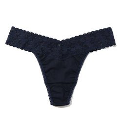 有机棉高崛起 Thong Lace Panties