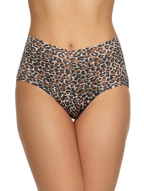 Hanky Panky Panty Brown Blk / S Classic Leopard Retro V-Kini