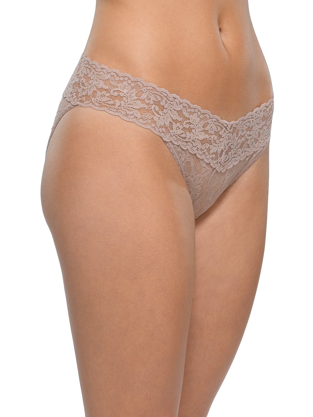 Hanky Panky Panty Taupe / XS Signature Lace V-kini