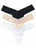 3 Pack SUPIMA® Cotton Low Rise Thongs with Lace