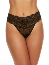 Hanky Panky Thong Black / XS American Beauty Rose Natural Rise Thong